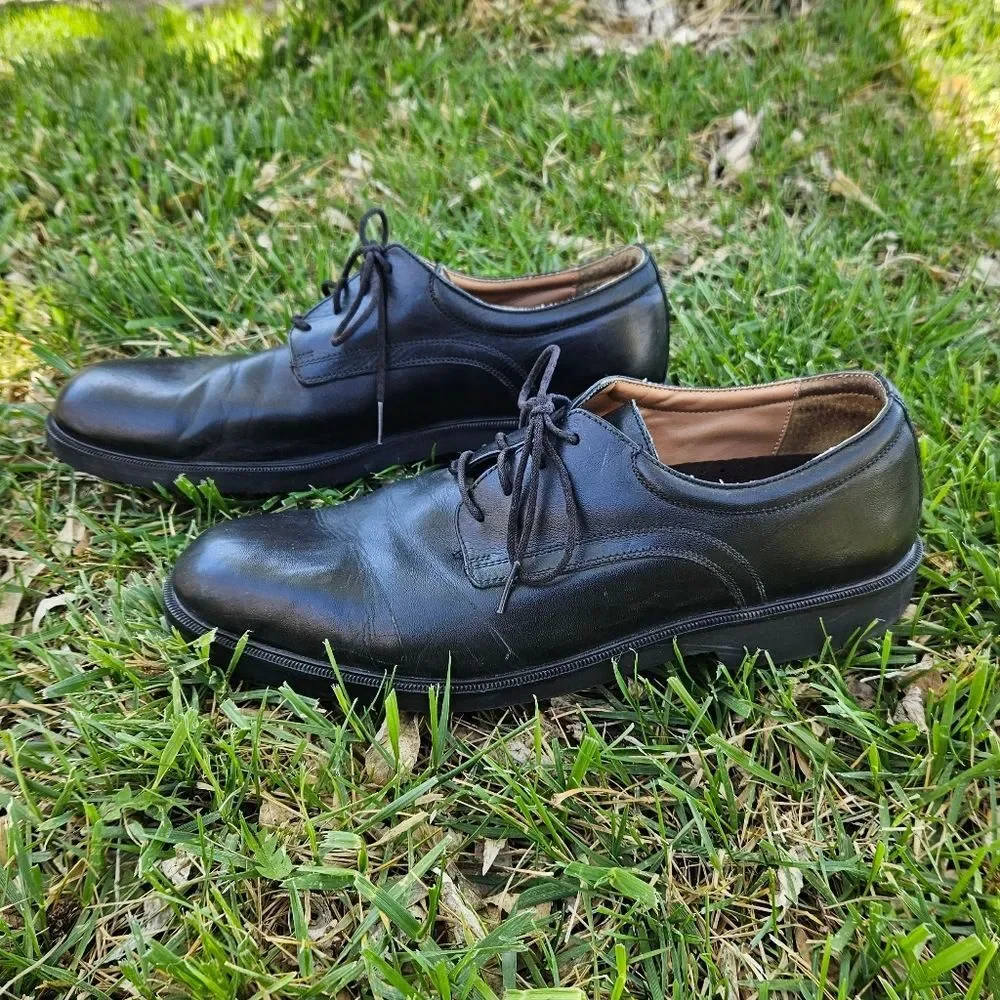 Rockport Classic Black Leather Men's Shoes Size 10.5W